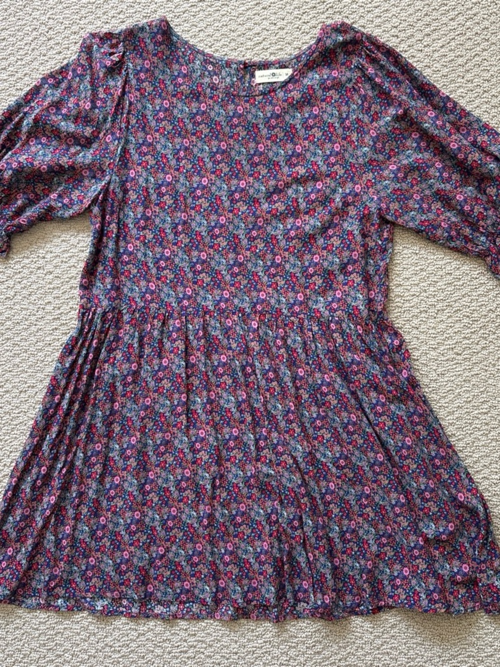 Natural Life Floral Babydoll Dress